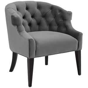 ModwayModway Precept Accent Performance Velvet Armchair EEI-3452 EEI-3452-GRY- BetterPatio.com