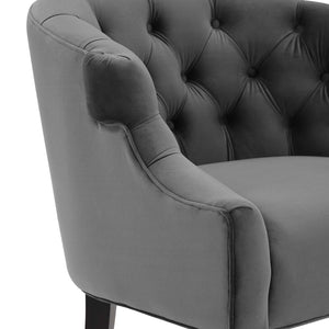 ModwayModway Precept Accent Performance Velvet Armchair EEI-3452 EEI-3452-GRY- BetterPatio.com