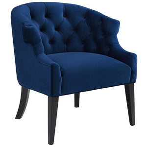 ModwayModway Precept Accent Performance Velvet Armchair EEI-3452 EEI-3452-NAV- BetterPatio.com