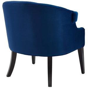 ModwayModway Precept Accent Performance Velvet Armchair EEI-3452 EEI-3452-NAV- BetterPatio.com