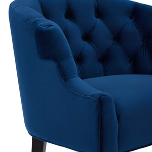 ModwayModway Precept Accent Performance Velvet Armchair EEI-3452 EEI-3452-NAV- BetterPatio.com