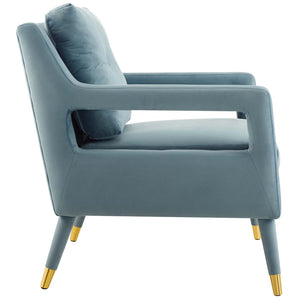 ModwayModway Premise Armchair Performance Velvet Set of 2 EEI-4428 EEI-4428-LBU- BetterPatio.com