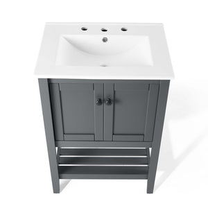 ModwayModway Prestige 24" Bathroom Vanity EEI-4246 EEI-4246-GRY-WHI- BetterPatio.com