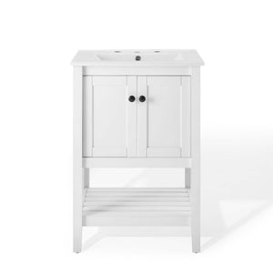 ModwayModway Prestige 24" Bathroom Vanity EEI-4246 EEI-4246-WHI-WHI- BetterPatio.com