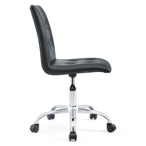 ModwayModway Prim Armless Mid Back Office Chair EEI-1533 EEI-1533-BLK- BetterPatio.com