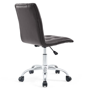 ModwayModway Prim Armless Mid Back Office Chair EEI-1533 EEI-1533-BRN- BetterPatio.com