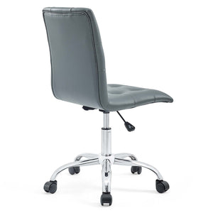 ModwayModway Prim Armless Mid Back Office Chair EEI-1533 EEI-1533-GRY- BetterPatio.com