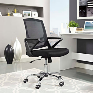 ModwayModway Proceed Mid Back Upholstered Fabric Office Chair EEI-2684 EEI-2684-BLK- BetterPatio.com