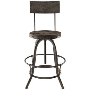 ModwayModway Procure Bar Stool Set of 2 EEI-1605 EEI-1605-BLK-SET- BetterPatio.com