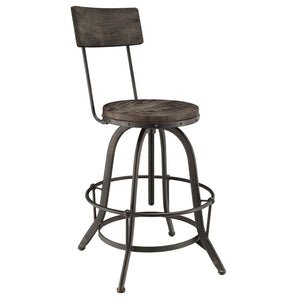 ModwayModway Procure Bar Stool Set of 2 EEI-1605 EEI-1605-BLK-SET- BetterPatio.com