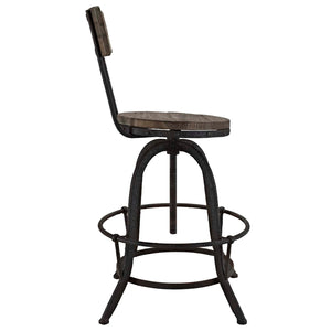 ModwayModway Procure Bar Stool Set of 2 EEI-1605 EEI-1605-BRN-SET- BetterPatio.com