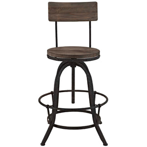 ModwayModway Procure Bar Stool Set of 2 EEI-1605 EEI-1605-BRN-SET- BetterPatio.com