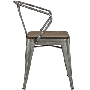 ModwayModway Promenade Bamboo Dining Chair EEI-2030 EEI-2030-GME- BetterPatio.com