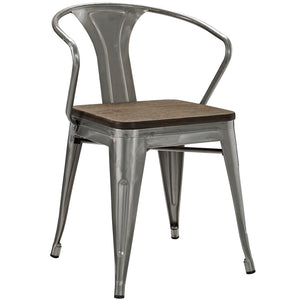 ModwayModway Promenade Bamboo Dining Chair EEI-2030 EEI-2030-GME- BetterPatio.com