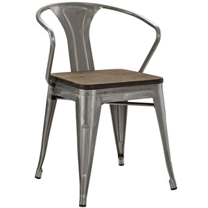 ModwayModway Promenade Bamboo Dining Chair Set of 4 EEI-2756 EEI-2756-GME-SET- BetterPatio.com