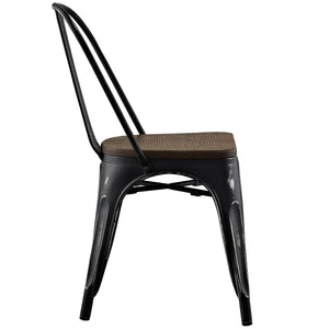 ModwayModway Promenade Bamboo Side Chair EEI-2028 EEI-2028-BLK- BetterPatio.com