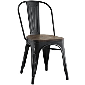 ModwayModway Promenade Bamboo Side Chair EEI-2028 EEI-2028-BLK- BetterPatio.com