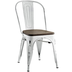 ModwayModway Promenade Bamboo Side Chair EEI-2028 EEI-2028-WHI- BetterPatio.com