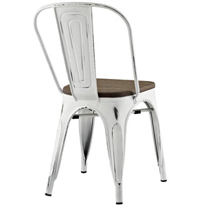 ModwayModway Promenade Bamboo Side Chair EEI-2028 EEI-2028-WHI- BetterPatio.com