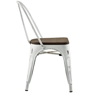 ModwayModway Promenade Bamboo Side Chair EEI-2028 EEI-2028-WHI- BetterPatio.com