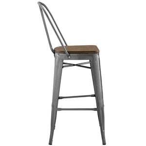 ModwayModway Promenade Bar Stool EEI-2814 EEI-2814-GME- BetterPatio.com