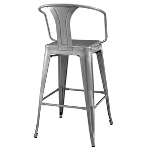 ModwayModway Promenade Bar Stool EEI-2817 EEI-2817-GME- BetterPatio.com