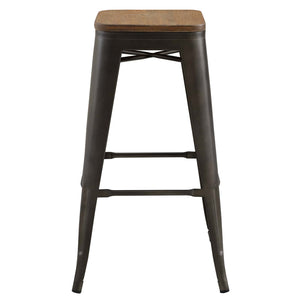 ModwayModway Promenade Bar Stool EEI-2819 EEI-2819-BRN- BetterPatio.com