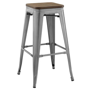 ModwayModway Promenade Bar Stool EEI-2819 EEI-2819-GME- BetterPatio.com