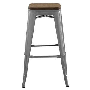 ModwayModway Promenade Bar Stool EEI-2819 EEI-2819-GME- BetterPatio.com