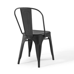 ModwayModway Promenade Bistro Dining Side Chair Set of 2 EEI-3859 EEI-3859-BLK- BetterPatio.com