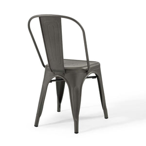 ModwayModway Promenade Bistro Dining Side Chair Set of 2 EEI-3859 EEI-3859-GME- BetterPatio.com