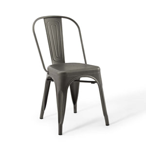 ModwayModway Promenade Bistro Dining Side Chair Set of 2 EEI-3859 EEI-3859-GME- BetterPatio.com