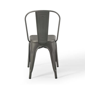ModwayModway Promenade Bistro Dining Side Chair Set of 2 EEI-3859 EEI-3859-GME- BetterPatio.com