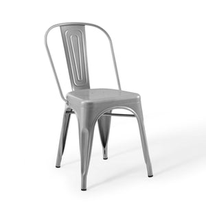 ModwayModway Promenade Bistro Dining Side Chair Set of 2 EEI-3859 EEI-3859-SLV- BetterPatio.com