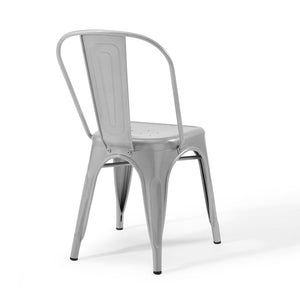 ModwayModway Promenade Bistro Dining Side Chair Set of 2 EEI-3859 EEI-3859-SLV- BetterPatio.com