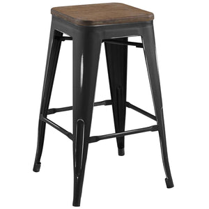 ModwayModway Promenade Counter Stool EEI-2820 EEI-2820-BLK- BetterPatio.com