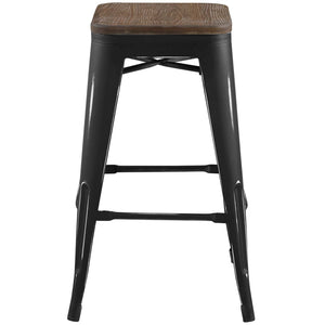 ModwayModway Promenade Counter Stool EEI-2820 EEI-2820-BLK- BetterPatio.com