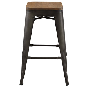 ModwayModway Promenade Counter Stool EEI-2820 EEI-2820-BRN- BetterPatio.com