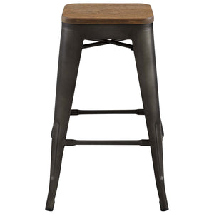 ModwayModway Promenade Counter Stool EEI-2820 EEI-2820-BRN- BetterPatio.com