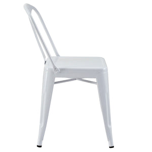 ModwayModway Promenade Dining Side Chair EEI-266 EEI-266-WHI- BetterPatio.com