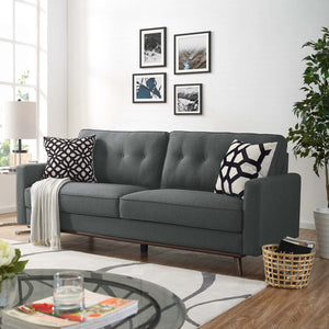 ModwayModway Prompt Upholstered Fabric Sofa EEI-3046 EEI-3046-GRY- BetterPatio.com