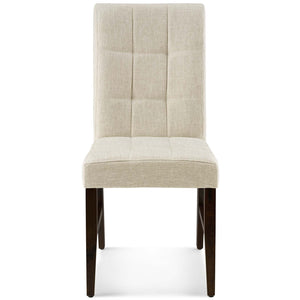 ModwayModway Promulgate Biscuit Tufted Upholstered Fabric Dining Chair Set of 2 EEI-3335 EEI-3335-BEI- BetterPatio.com