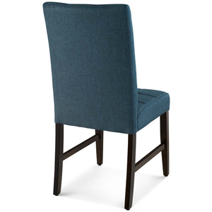 ModwayModway Promulgate Biscuit Tufted Upholstered Fabric Dining Chair Set of 2 EEI-3335 EEI-3335-BLU- BetterPatio.com