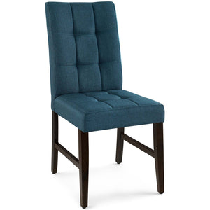 ModwayModway Promulgate Biscuit Tufted Upholstered Fabric Dining Chair Set of 2 EEI-3335 EEI-3335-BLU- BetterPatio.com