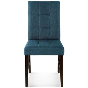 ModwayModway Promulgate Biscuit Tufted Upholstered Fabric Dining Chair Set of 2 EEI-3335 EEI-3335-BLU- BetterPatio.com