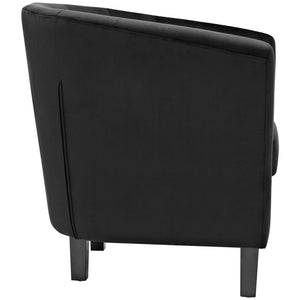 ModwayModway Prospect 2 Piece Performance Velvet Armchair Set EEI-3153 EEI-3153-BLK-SET- BetterPatio.com