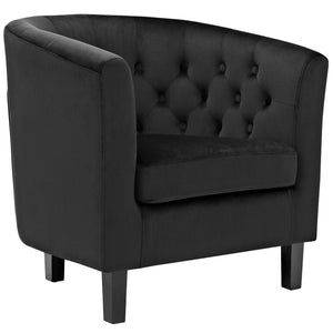 ModwayModway Prospect 2 Piece Performance Velvet Armchair Set EEI-3153 EEI-3153-BLK-SET- BetterPatio.com