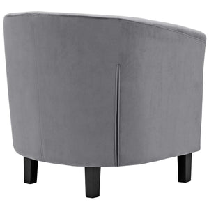 ModwayModway Prospect 2 Piece Performance Velvet Armchair Set EEI-3153 EEI-3153-GRY-SET- BetterPatio.com