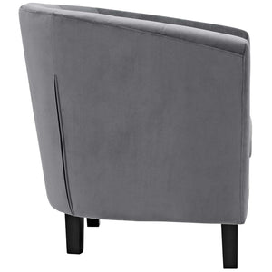 ModwayModway Prospect 2 Piece Performance Velvet Armchair Set EEI-3153 EEI-3153-GRY-SET- BetterPatio.com