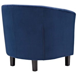 ModwayModway Prospect 2 Piece Performance Velvet Armchair Set EEI-3153 EEI-3153-NAV-SET- BetterPatio.com